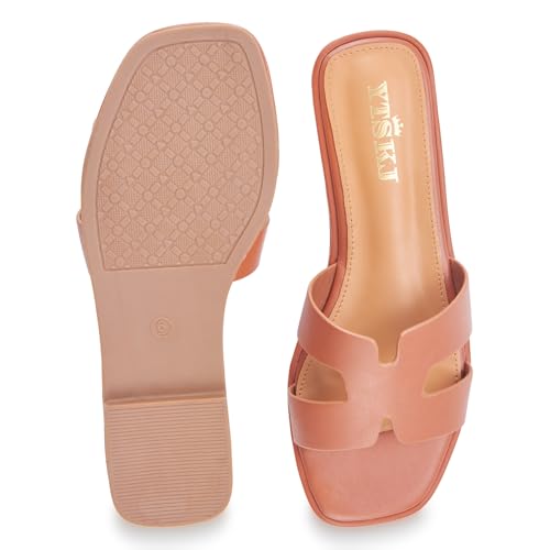 Sandals for Women 2025 dressy slides flat open toe comfortable soft leather slip on ladies casual wide width cute trendy shoes summer beach