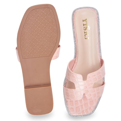 Sandals for Women 2025 dressy slides flat open toe comfortable soft leather slip on ladies casual wide width cute trendy shoes summer beach