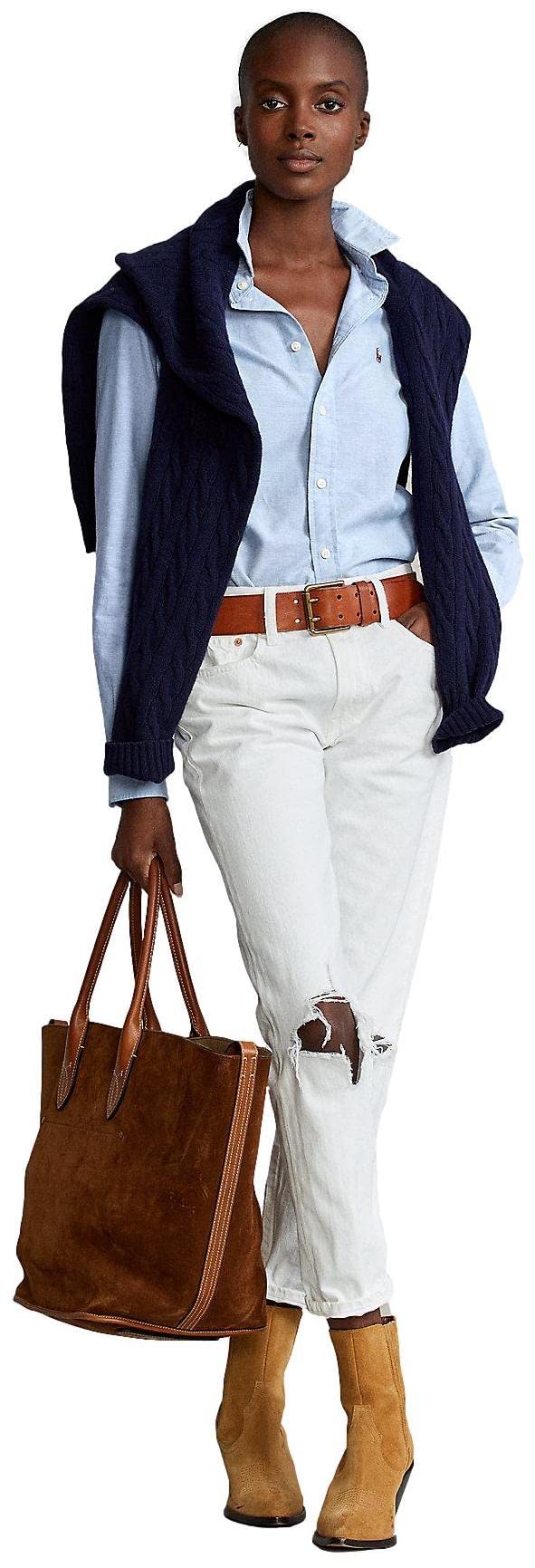 POLO RALPH LAUREN Women's Oxford Classic Fit Button Down Shirt
