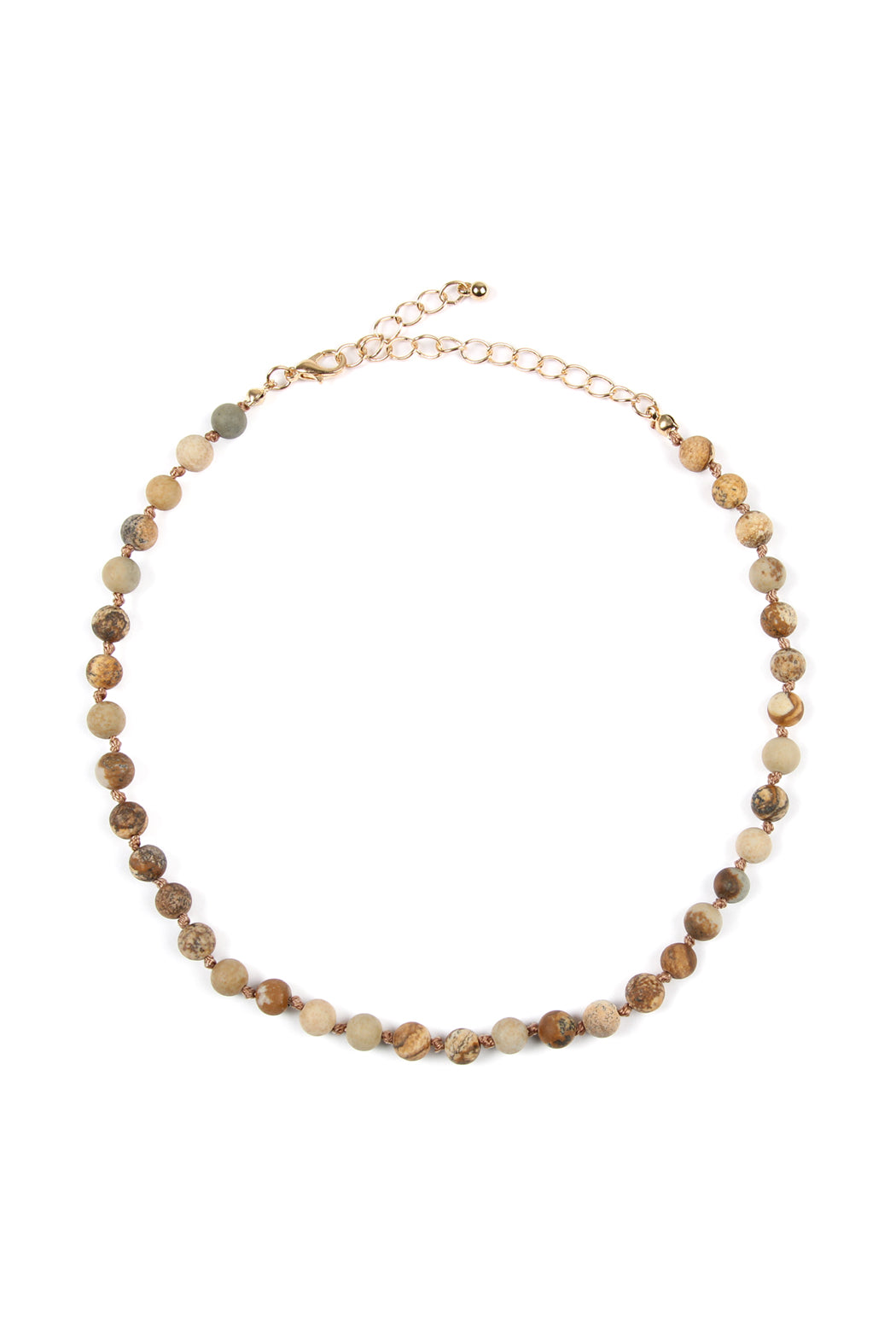 Natural Stone Necklace 6mm