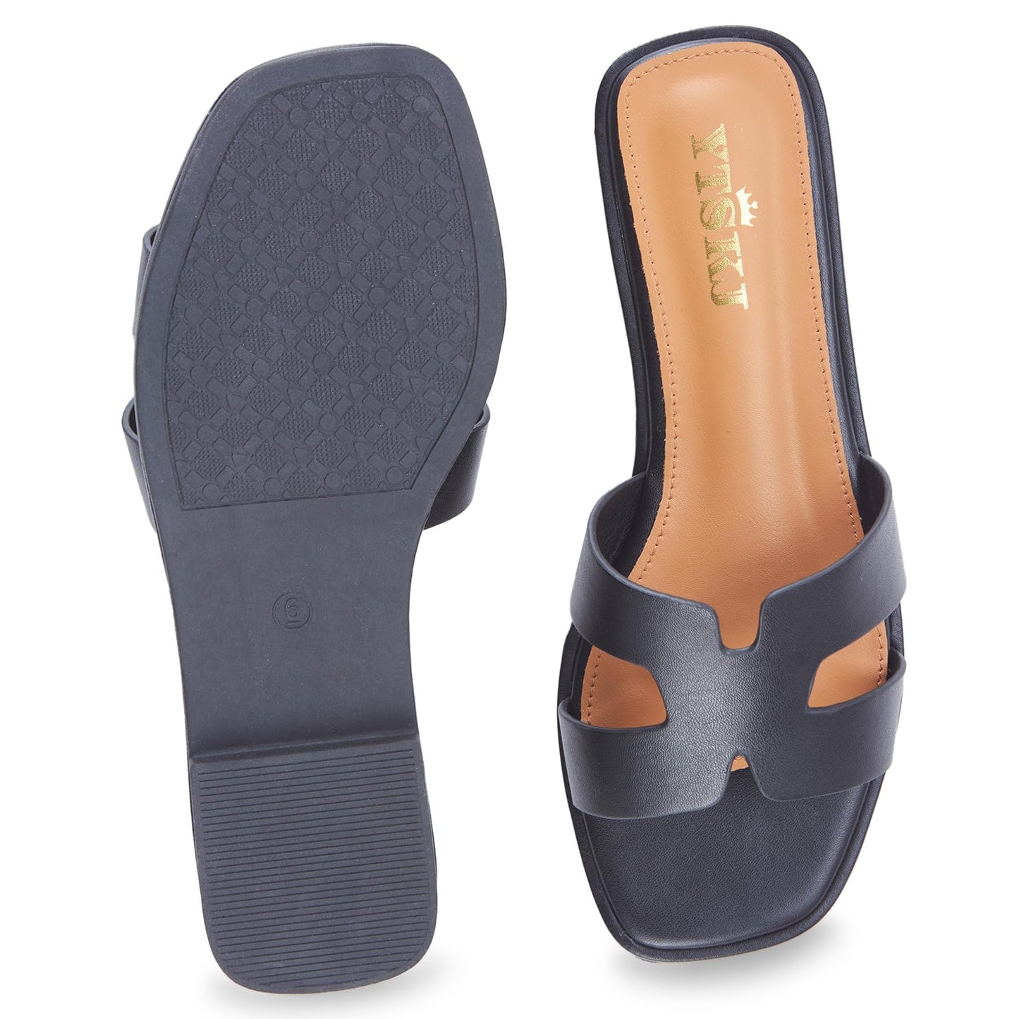 Sandals for Women 2025 dressy slides flat open toe comfortable soft leather slip on ladies casual wide width cute trendy shoes summer beach