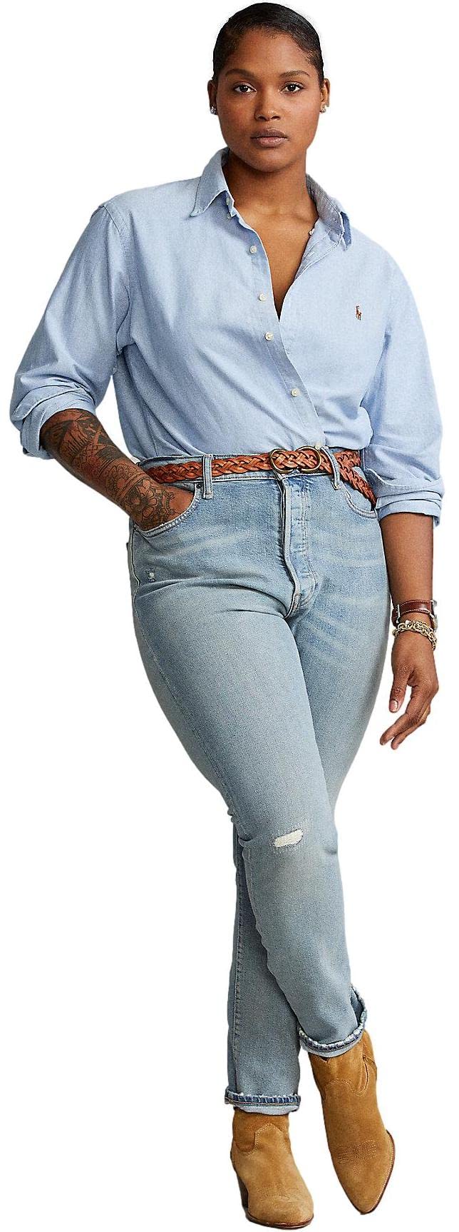 POLO RALPH LAUREN Women's Oxford Classic Fit Button Down Shirt