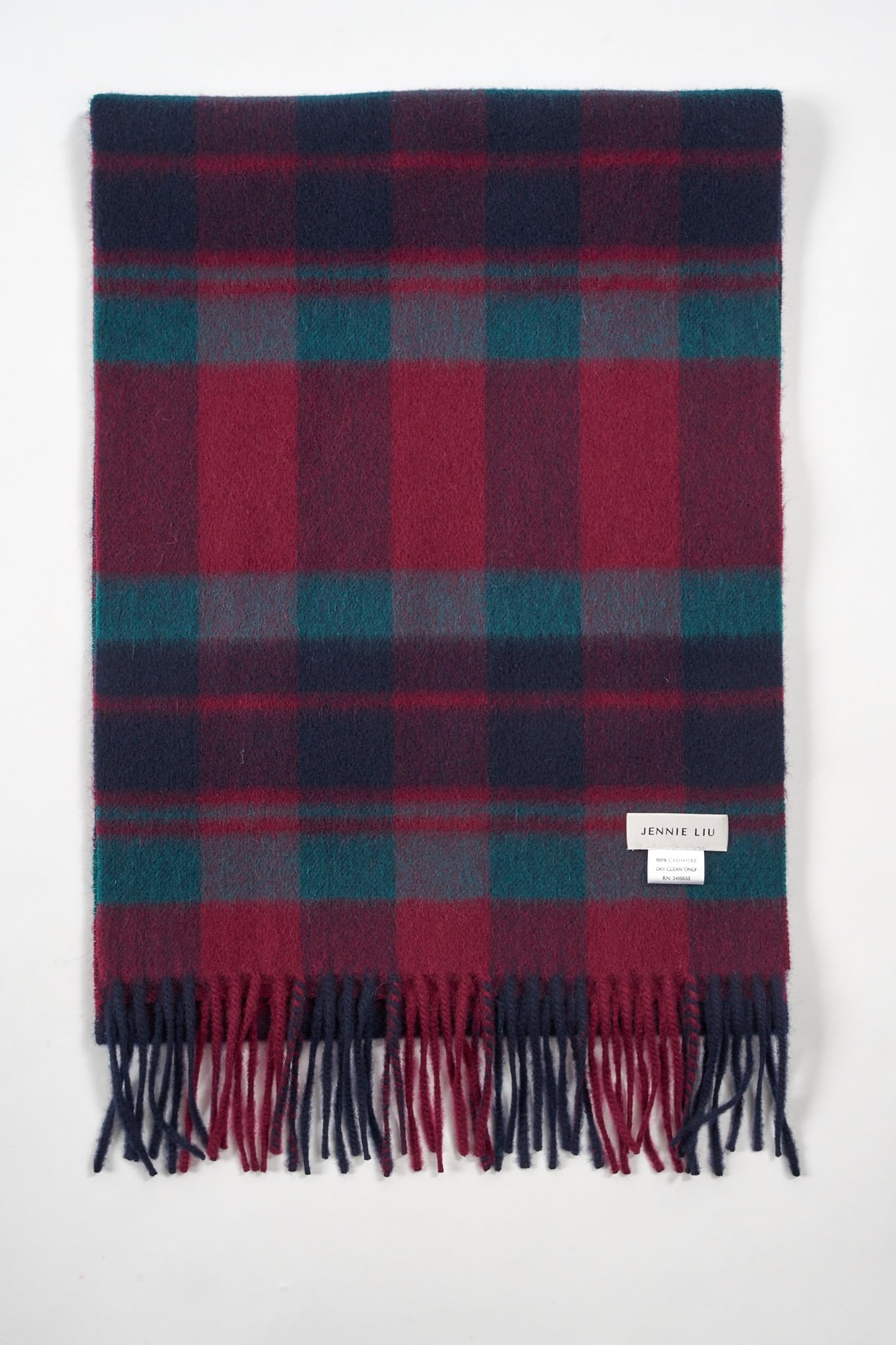 JENNIE LIU Women's 100% Pure Cashmere Scarf for Women