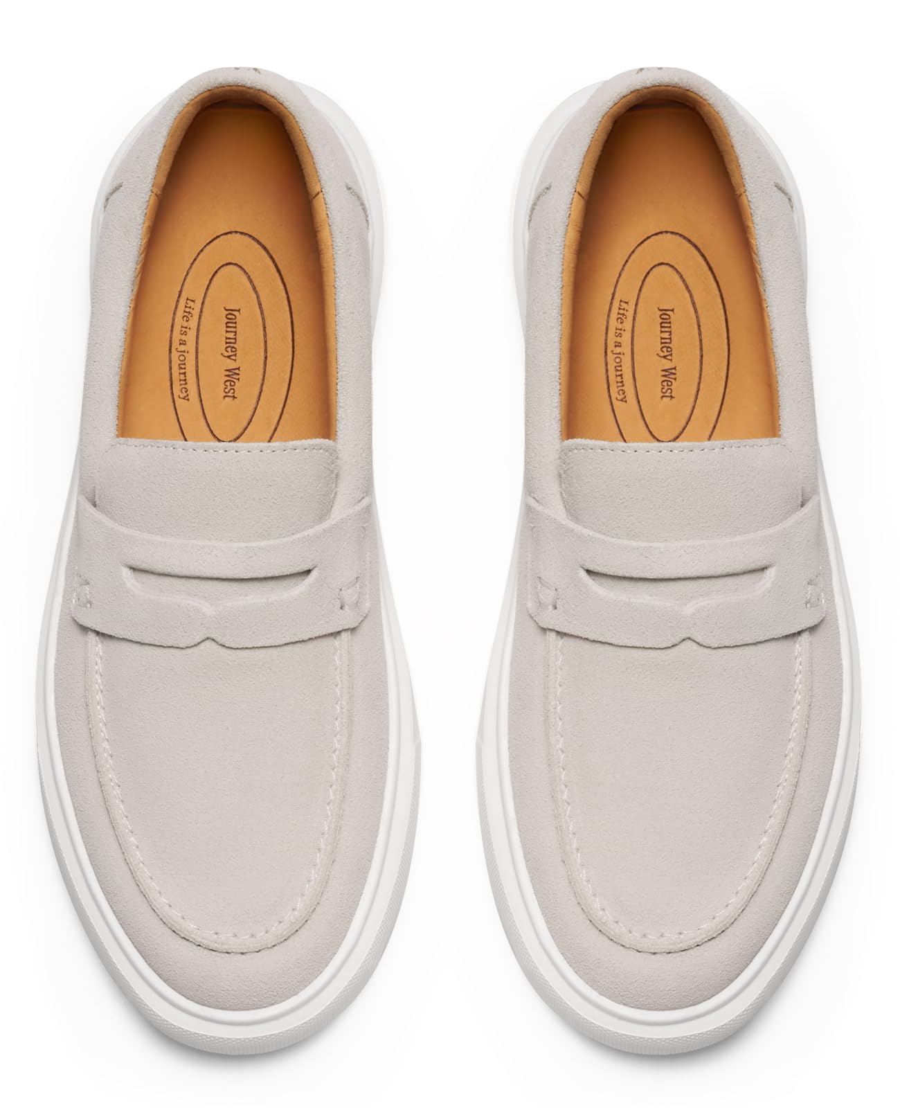 Journey West Suede Tassel Loafer for Women Slip-on Belgian Penny Loafers Shoes for Women in Many Colors