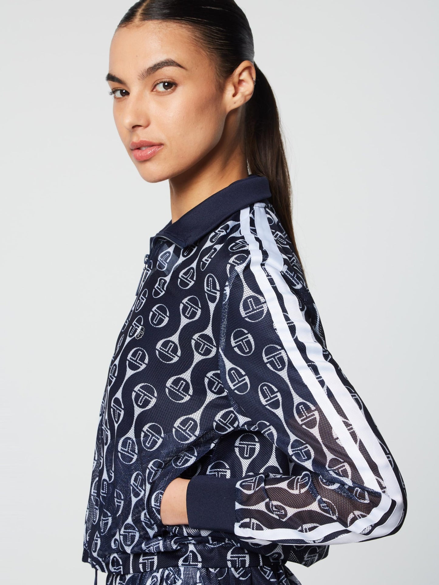 Sergio Tacchini Lesi Mesh Jacket - Maritime Blue