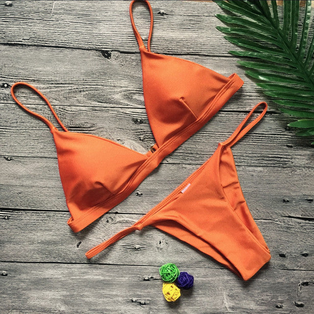 Swimwear Women 2020 Sexy Micro Bikini Brazilian Solid Black
