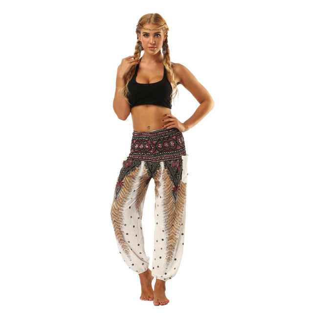 Yoga Pants Women Boho Hippie Harem Pantalones De Mujer Spodn