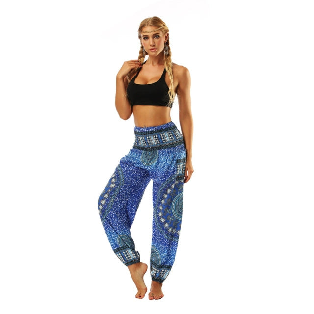 Yoga Pants Women Boho Hippie Harem Pantalones De Mujer Spodn