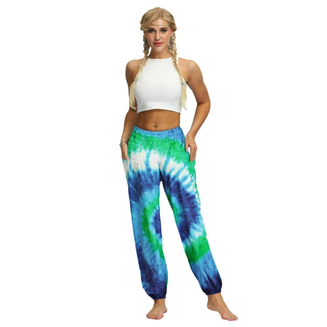 Yoga Pants Women Boho Hippie Harem Pantalones De Mujer Spodn