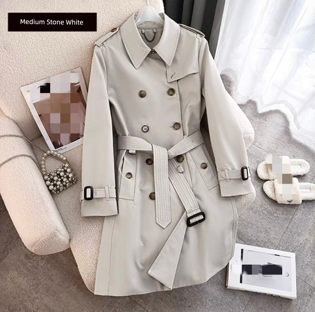 Dfvf Source Factory Quanzhixian Mid Length Long Length Trench Coat