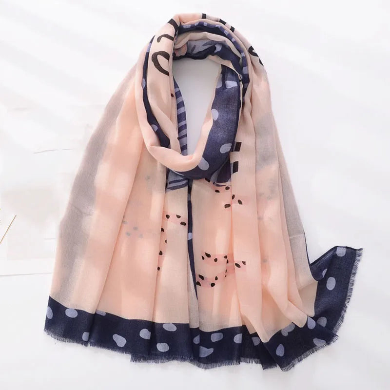 Luxury Brand Scarf For Woman Soft Cotton Shawl Wrap Tassel Viscose Muslim Woman Hijab Boho Beach Towel Female Bandana Headscarf
