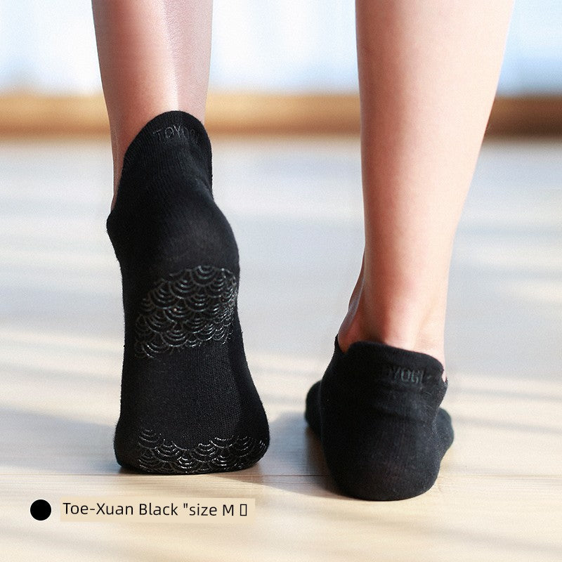 Hiyoga Hi Yoga | Non Slip Yoga Toe Socks Professional Pilates Fall and Winter Female Professional Open Toe Toe Socks