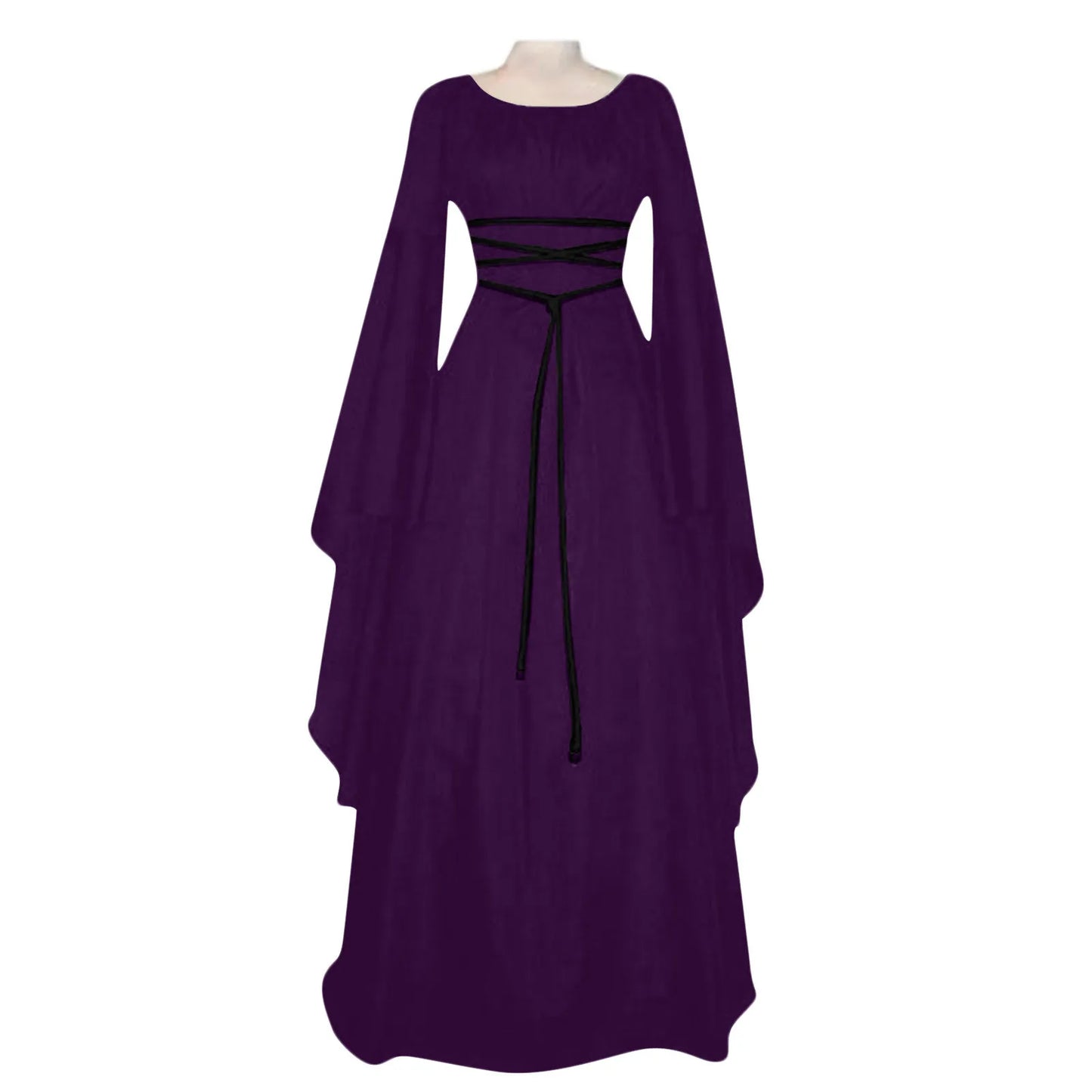 Women Dresses Vintage Medieval Cosplay Costume Ghost Witch Vampire Gothic Dress Halloween Christmas Masquerade Party Dress