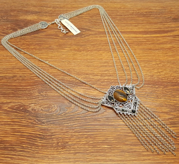 Kaka Exterior Decoration Cloth Doerte Each Gypsy Team Style Exotic Bohemia Boho Double-Sided Necklace Sweater Chain