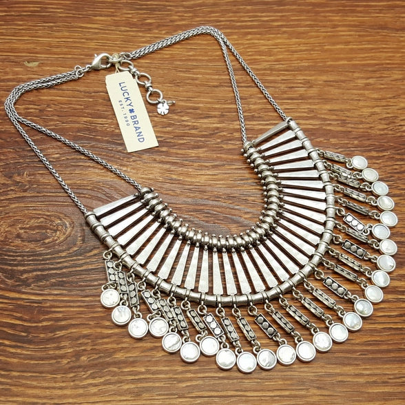 Kaka Exterior Decoration Cloth Doerte Each Gypsy Team Style Exotic Bohemia Boho Double-Sided Necklace Sweater Chain