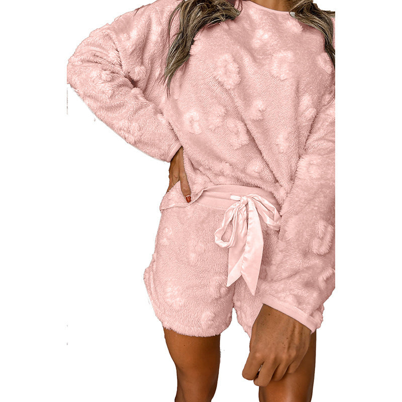Fashionable Warm Plush Casual Suit