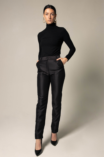 AW/24-25 Bundles° (Vintage Zebra Print Sweater, Elegant Skinny Pants, Fountain Clip)