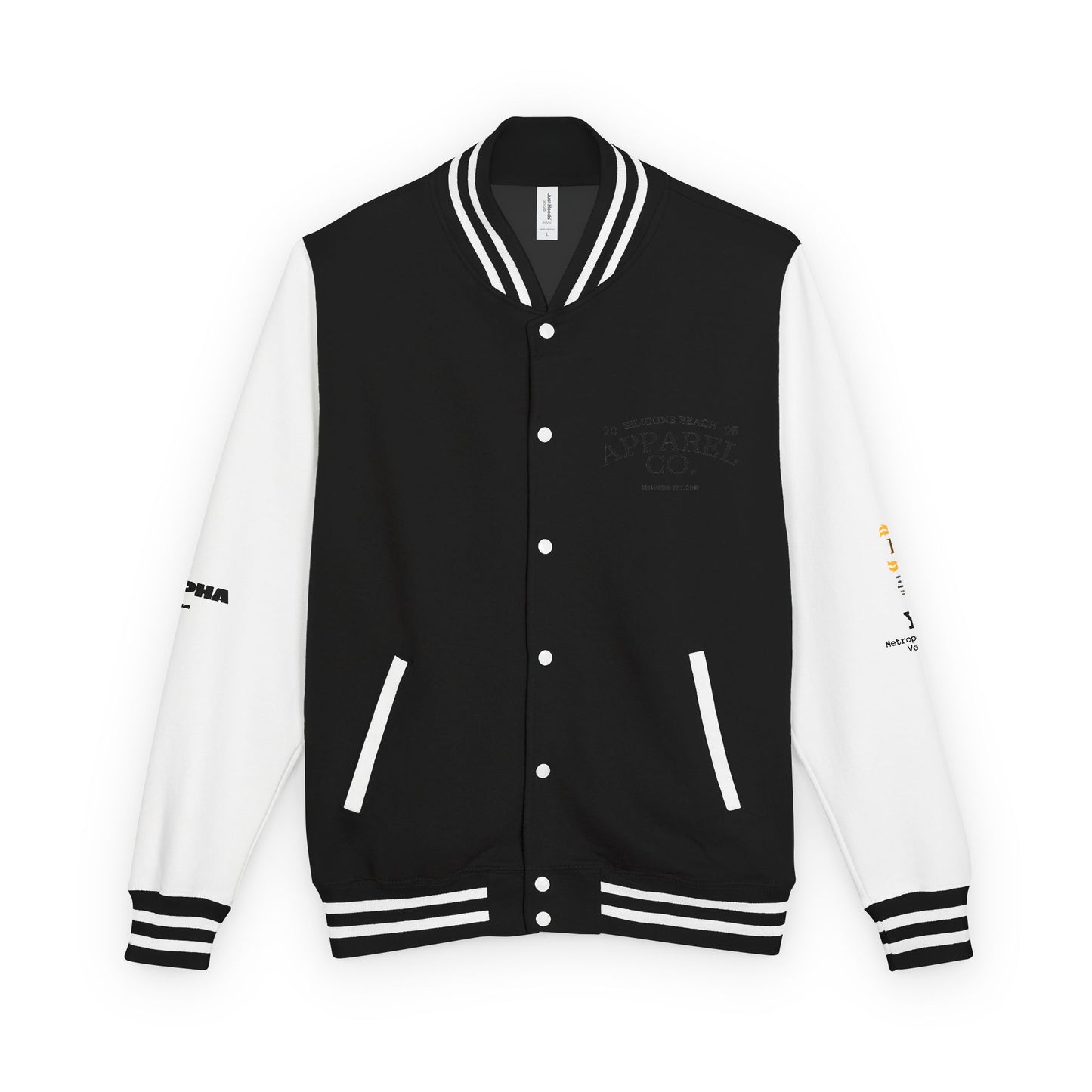 Classic Red & White Letterman Jacket — Retro Varsity Club Embroidered