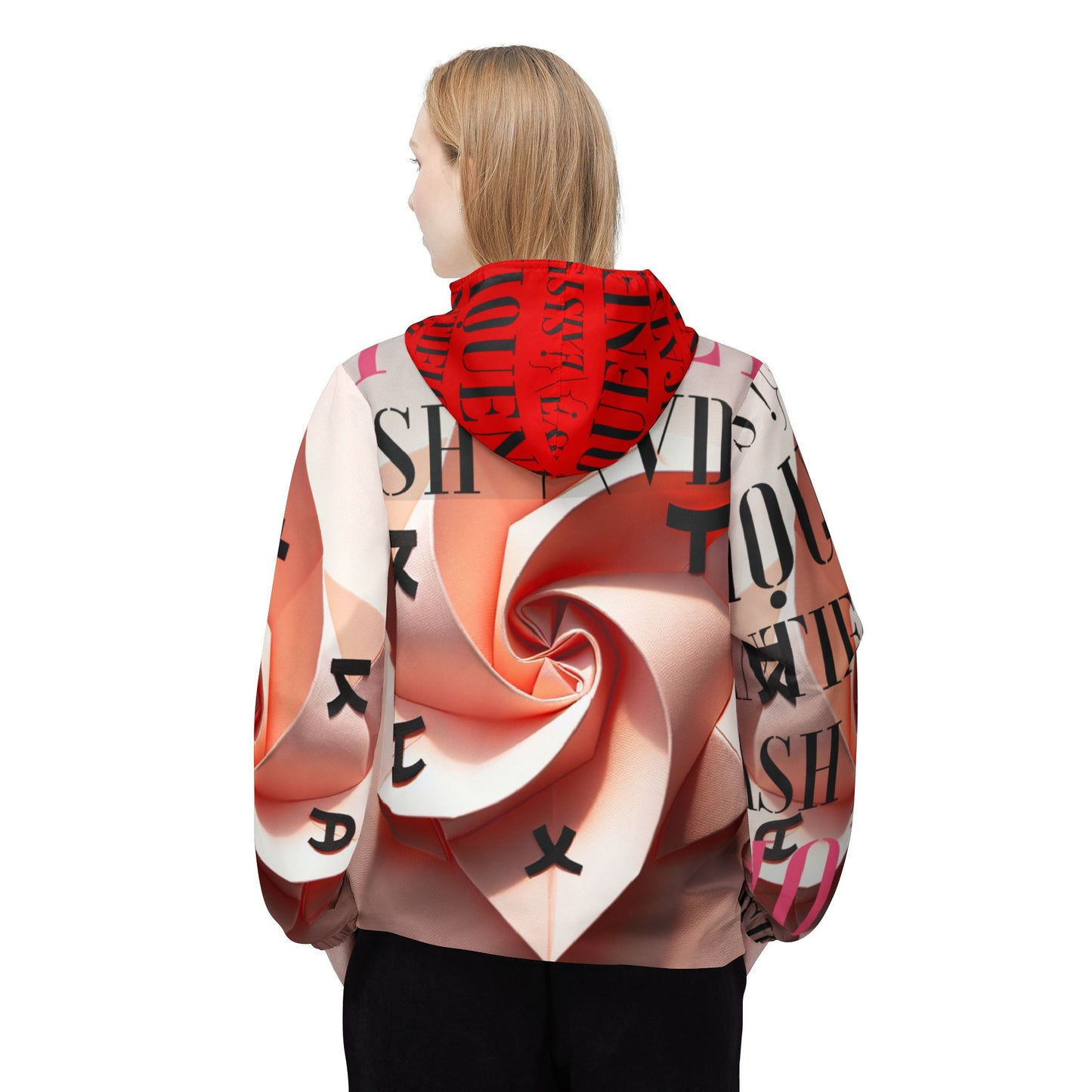 Genre Asthetic⊢ ∃! ⊨ Trendy Windbreaker Jacket with Artistic Design - Perfect for Casual Outings and Outdoor Adventures