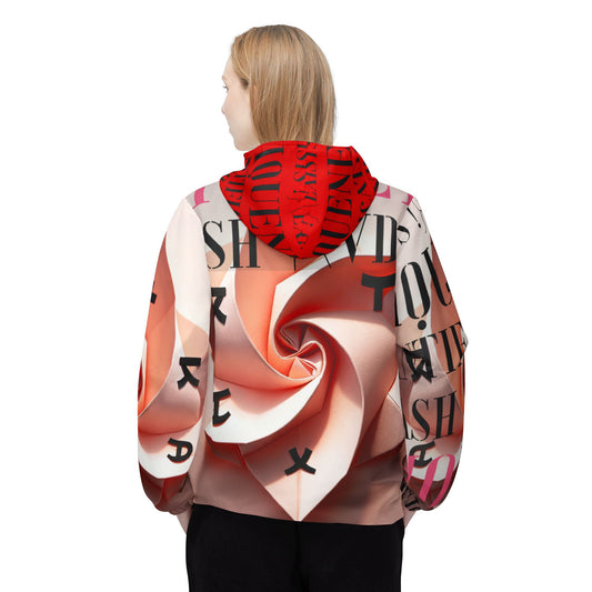 Genre Asthetic⊢ ∃! ⊨ Trendy Windbreaker Jacket with Artistic Design - Perfect for Casual Outings and Outdoor Adventures