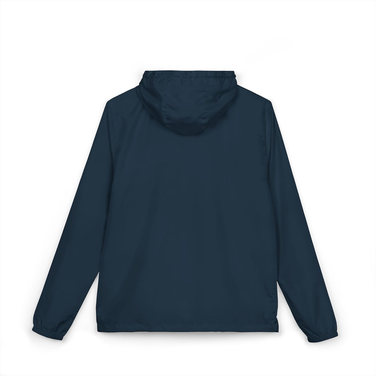 White Camo Windbreaker Jacket — Lightweight Full-Zip Hooded Outerwear