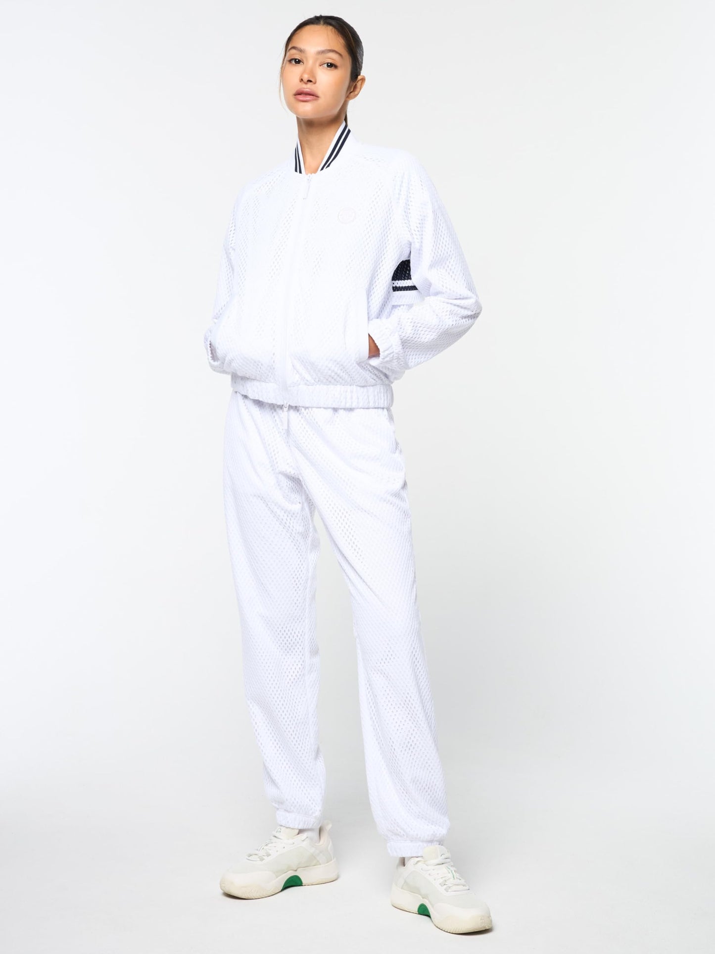 Sergio Tacchini Women's Adria Mesh Track Jacket- Brilliant White