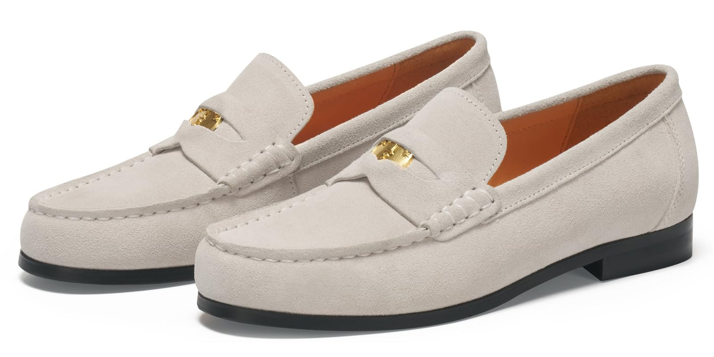 Journey West Suede Tassel Loafer for Women Slip-on Belgian Penny Loafers Shoes for Women in Many Colors