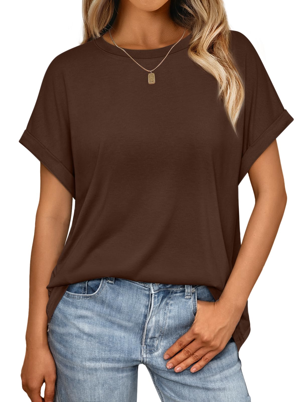 AUTOMET Womens Summer Tops Spring Fashion Oversized Business Casual Dressy T Shirts Workout Clothes Trendy Outfits 2025