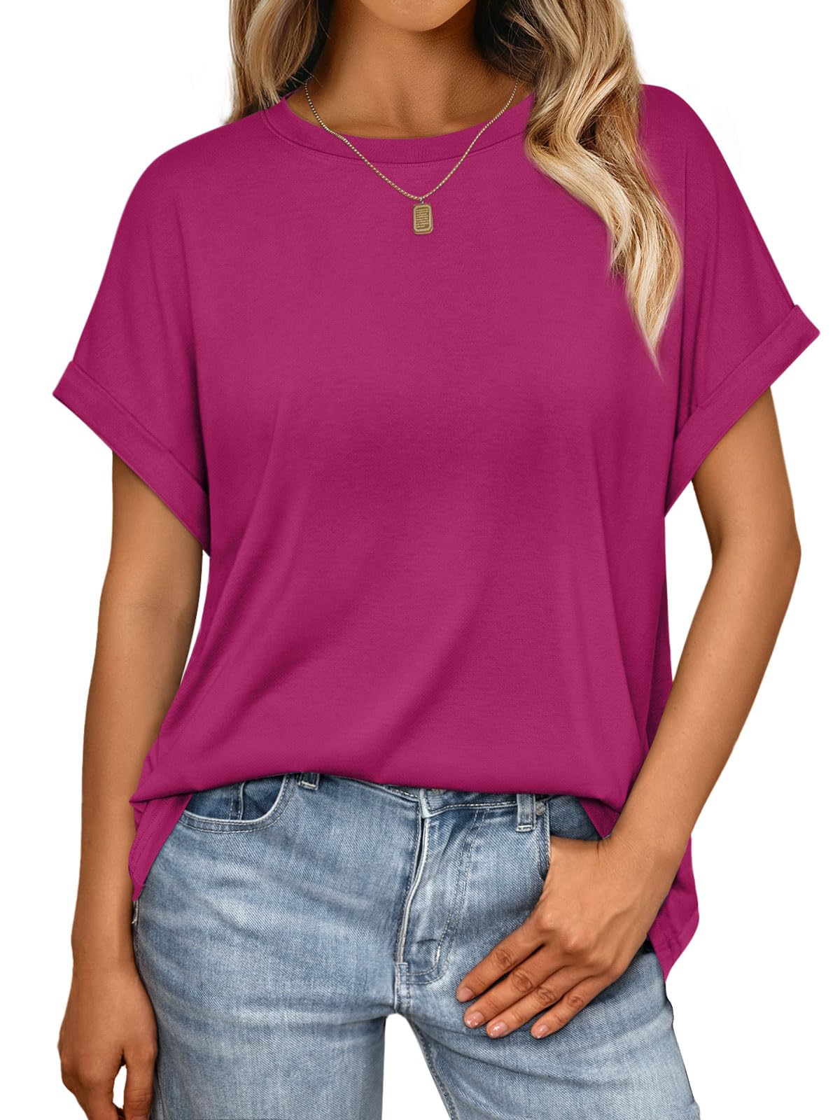 AUTOMET Womens Summer Tops Spring Fashion Oversized Business Casual Dressy T Shirts Workout Clothes Trendy Outfits 2025