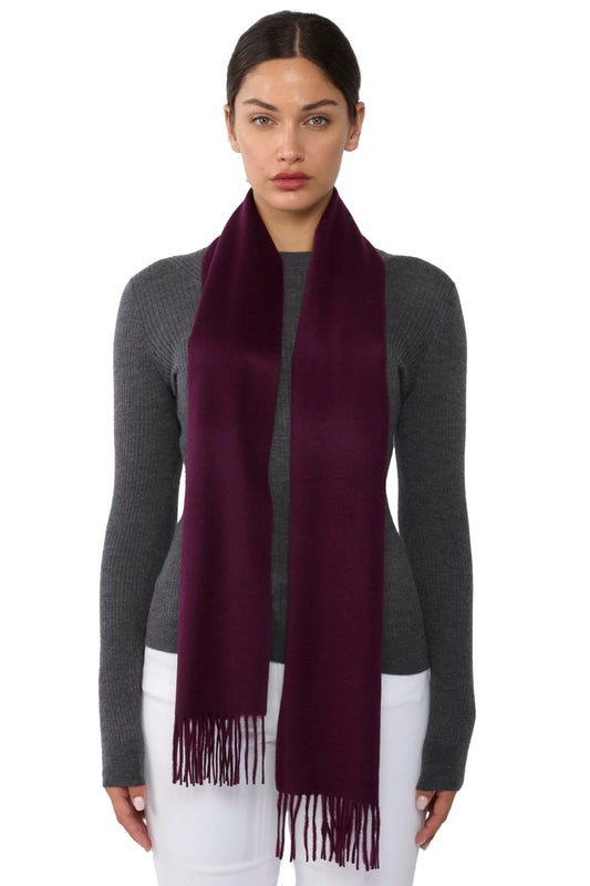 JENNIE LIU Women's 100% Pure Cashmere Scarf for Women