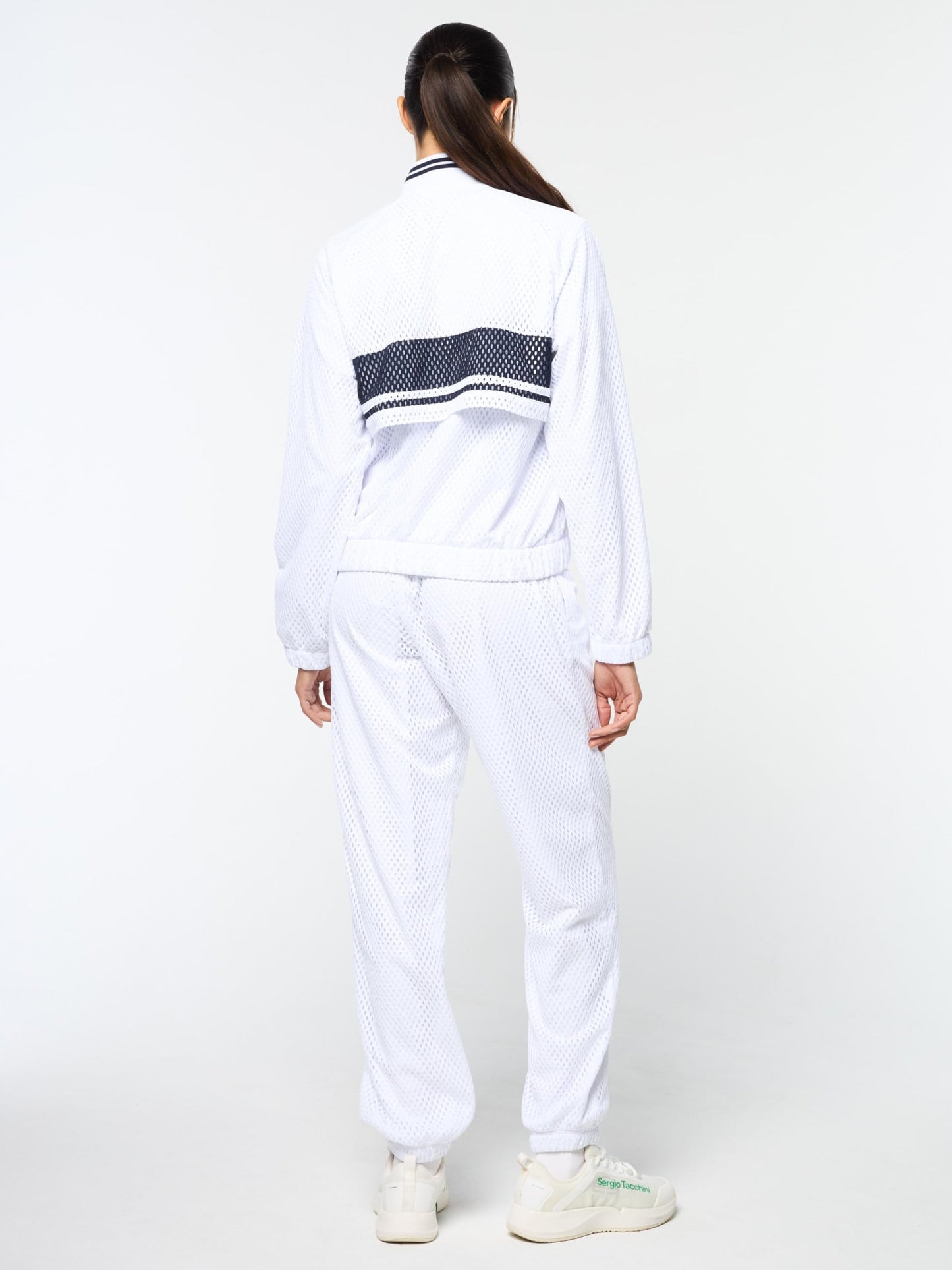 Sergio Tacchini Women's Adria Mesh Track Jacket- Brilliant White