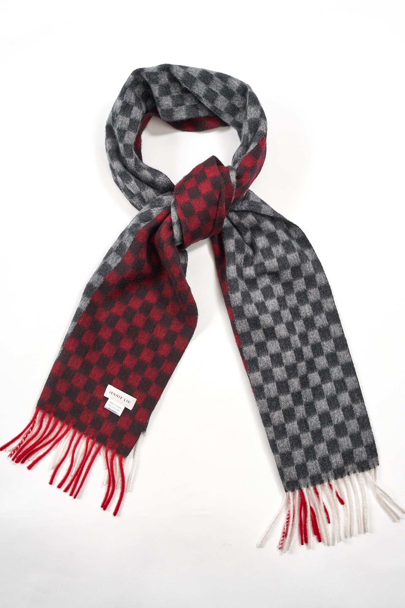 JENNIE LIU Women's 100% Pure Cashmere Scarf for Women