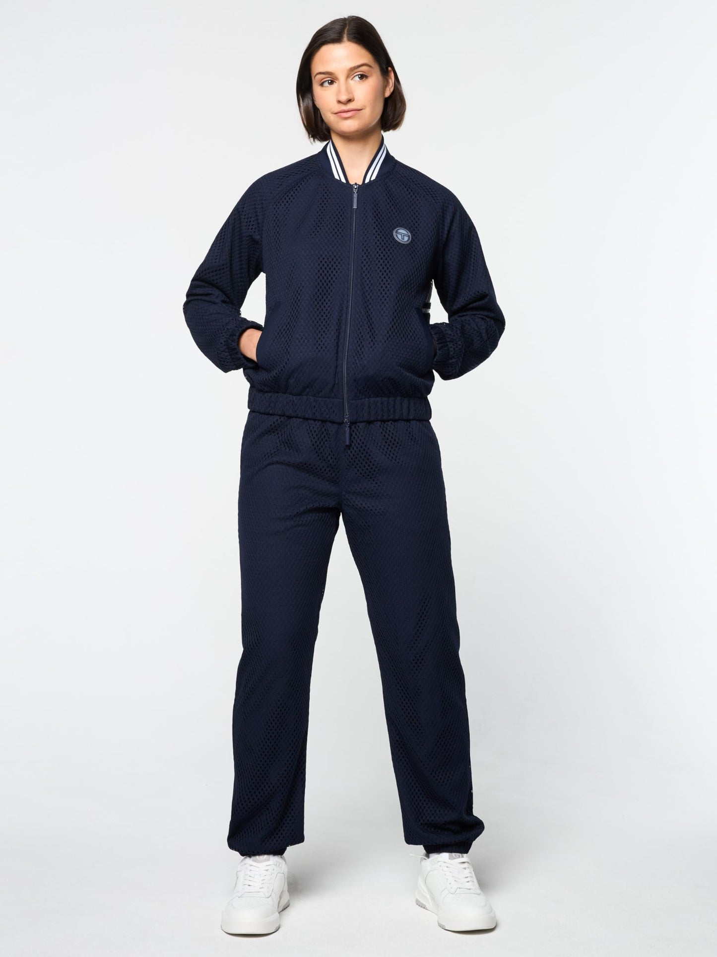 Sergio Tacchini Women's Adria Mesh Track Jacket- Maritime Blue