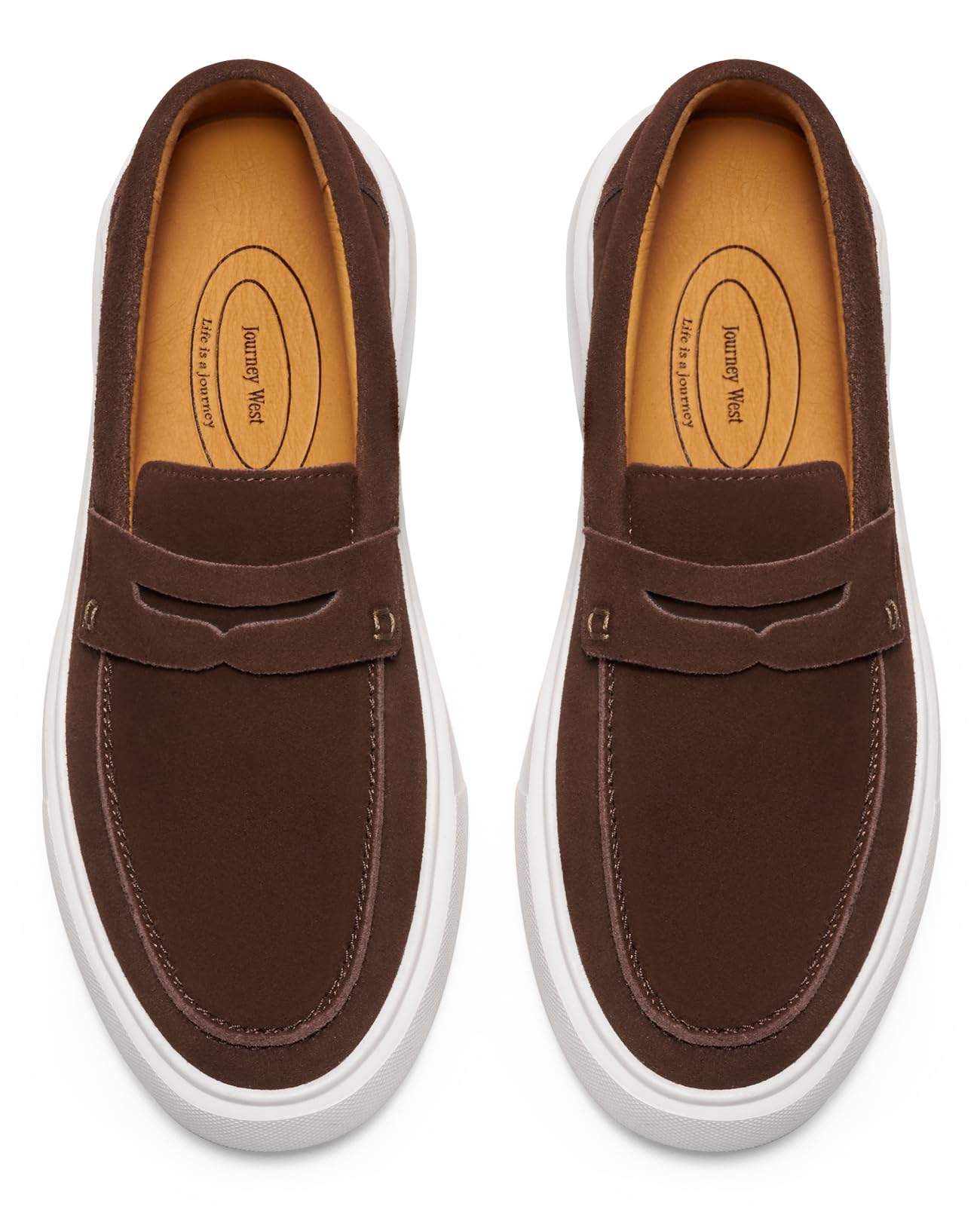 Journey West Suede Tassel Loafer for Women Slip-on Belgian Penny Loafers Shoes for Women in Many Colors
