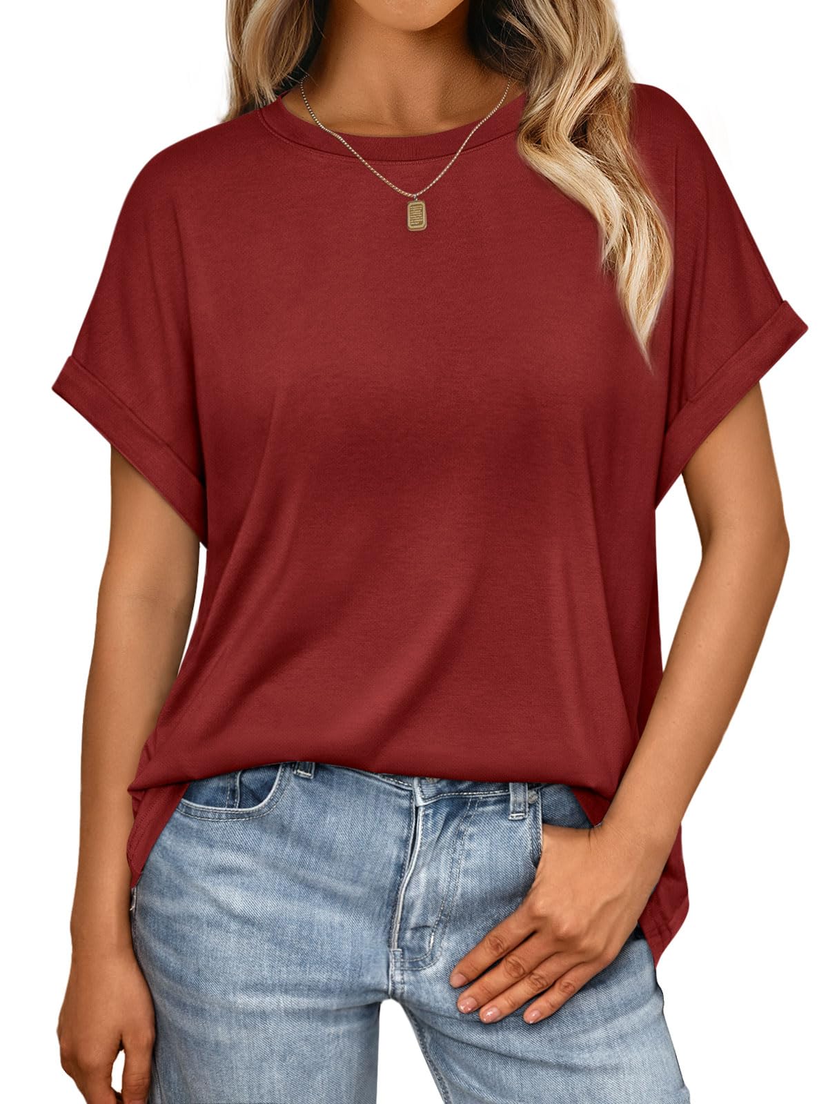 AUTOMET Womens Summer Tops Spring Fashion Oversized Business Casual Dressy T Shirts Workout Clothes Trendy Outfits 2025