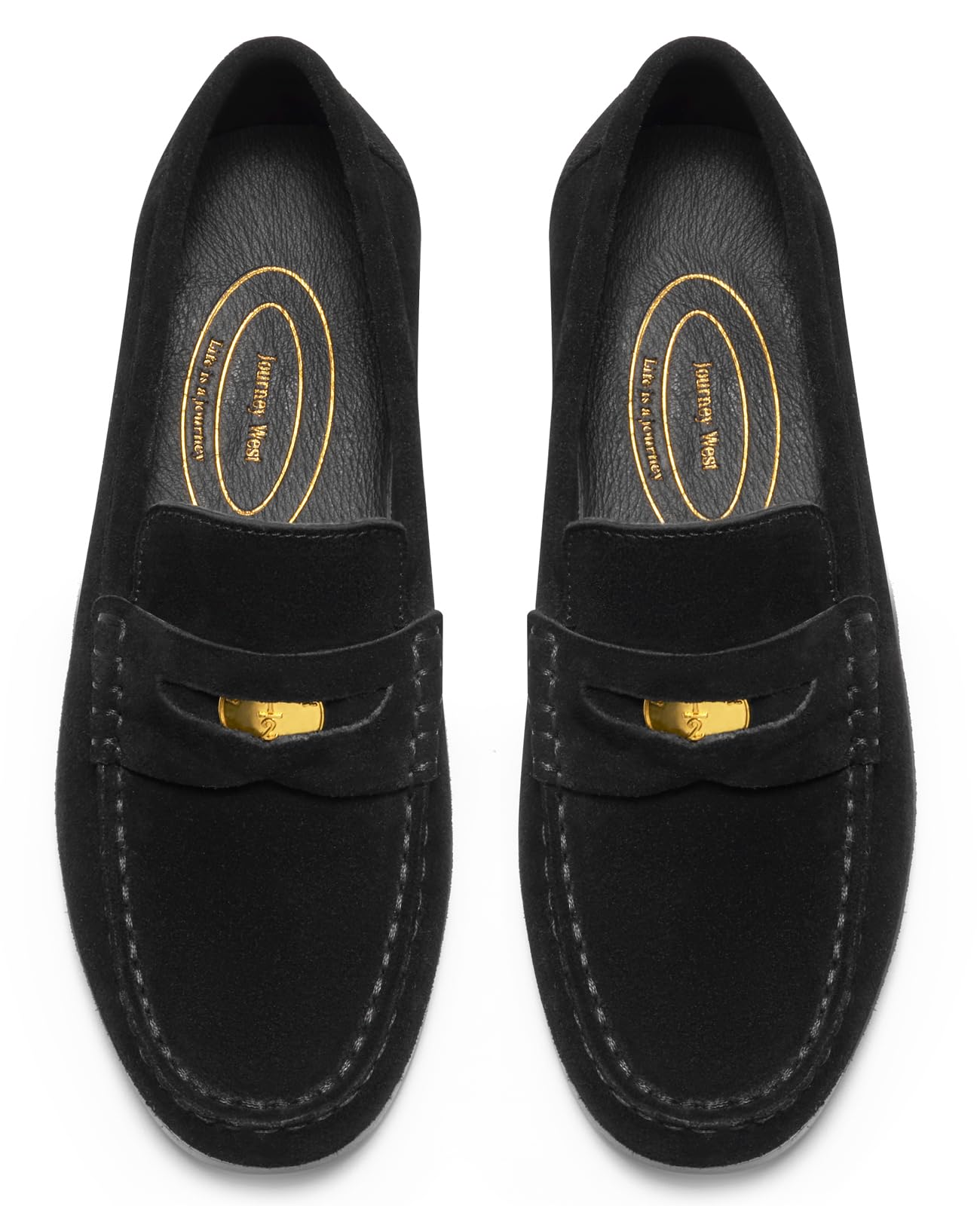 Journey West Suede Tassel Loafer for Women Slip-on Belgian Penny Loafers Shoes for Women in Many Colors