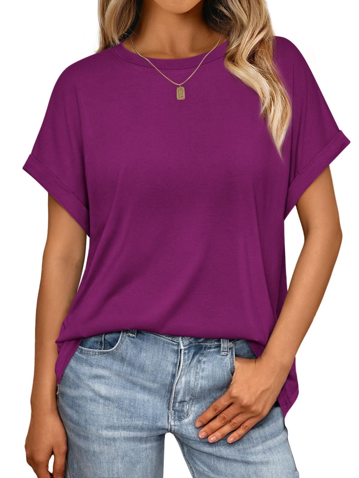 AUTOMET Womens Summer Tops Spring Fashion Oversized Business Casual Dressy T Shirts Workout Clothes Trendy Outfits 2025
