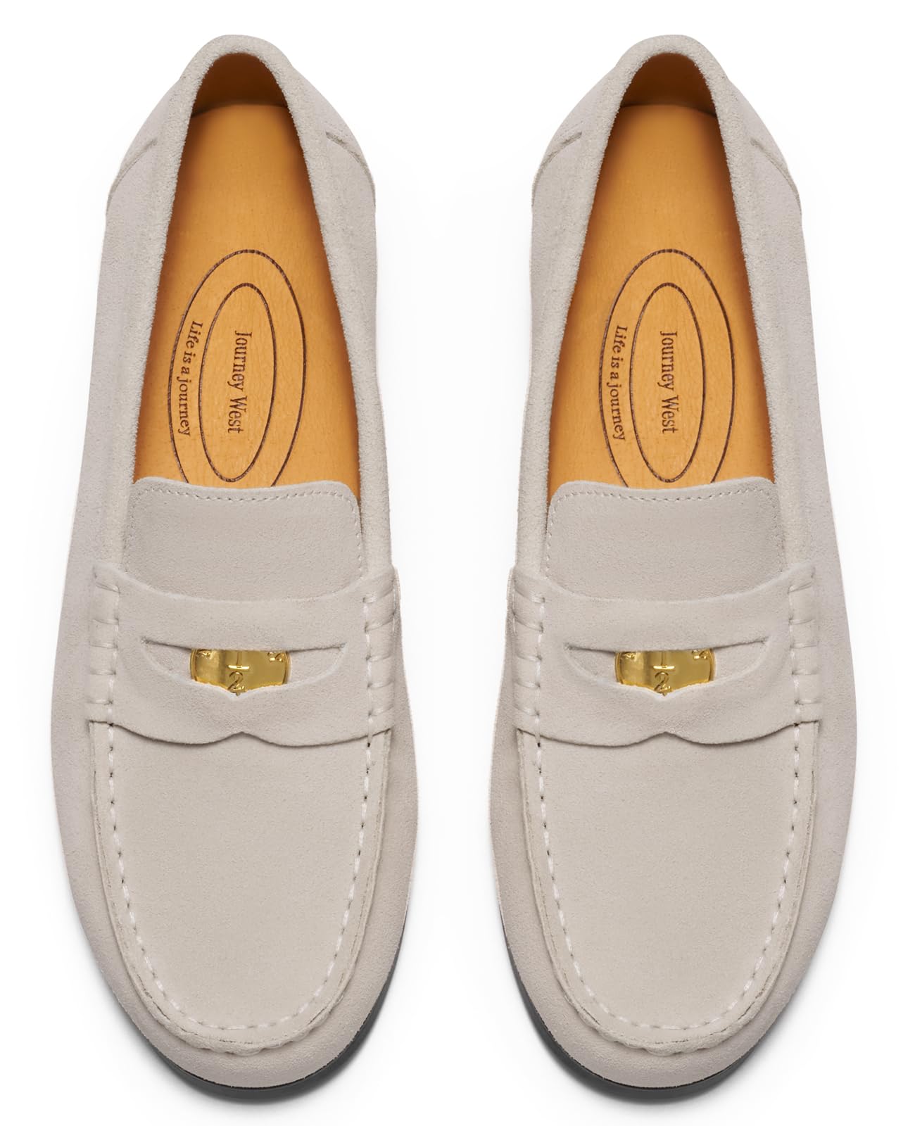 Journey West Suede Tassel Loafer for Women Slip-on Belgian Penny Loafers Shoes for Women in Many Colors