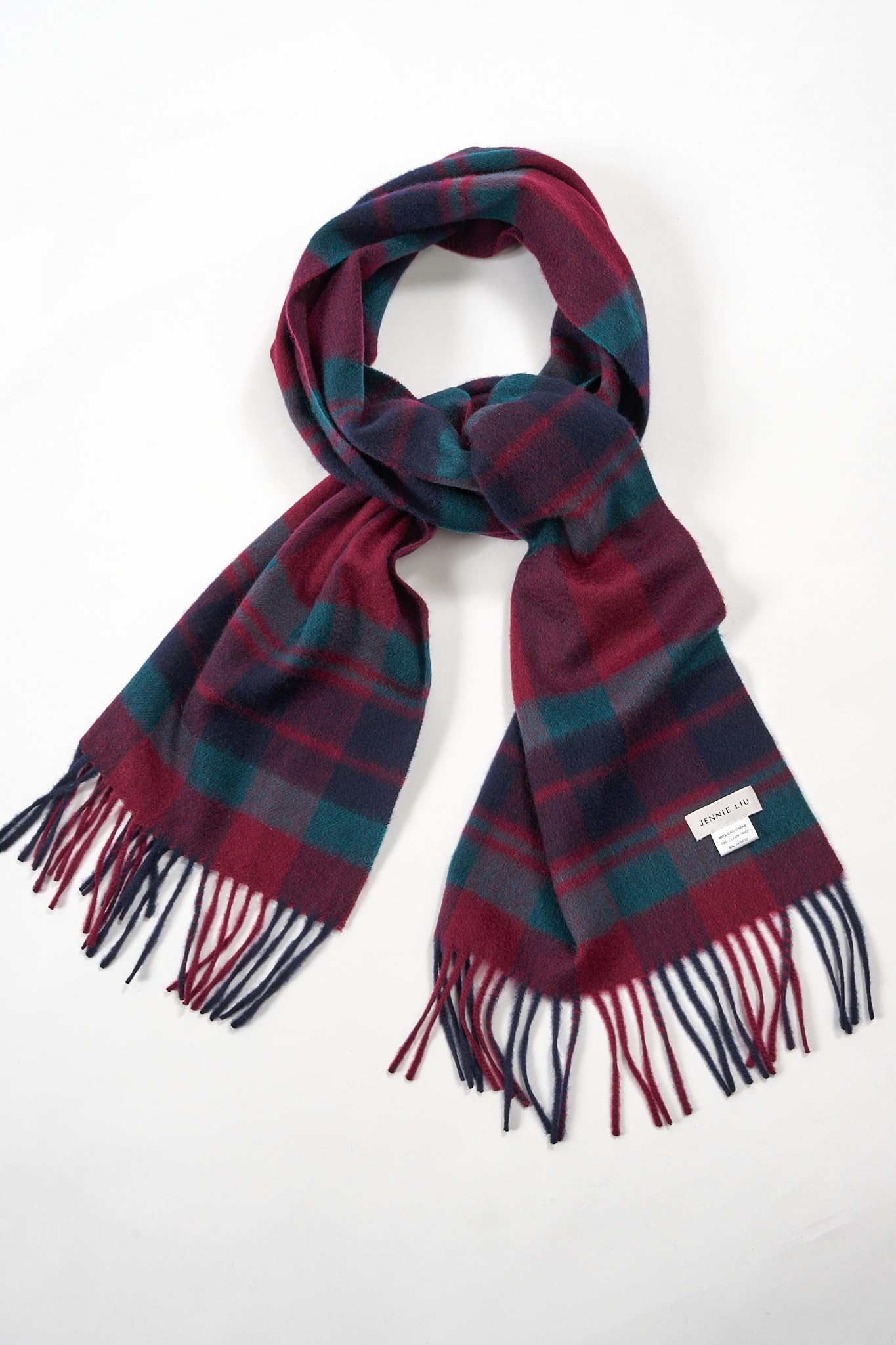 JENNIE LIU Women's 100% Pure Cashmere Scarf for Women