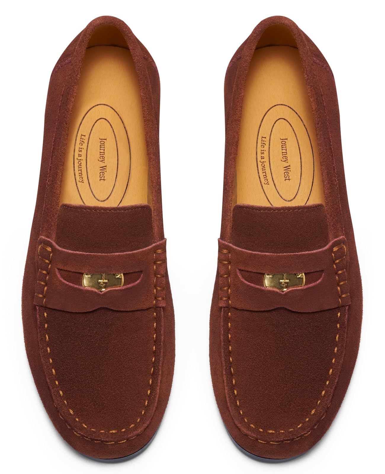 Journey West Suede Tassel Loafer for Women Slip-on Belgian Penny Loafers Shoes for Women in Many Colors