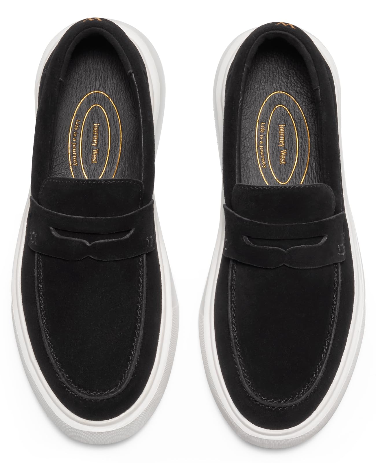 Journey West Suede Tassel Loafer for Women Slip-on Belgian Penny Loafers Shoes for Women in Many Colors