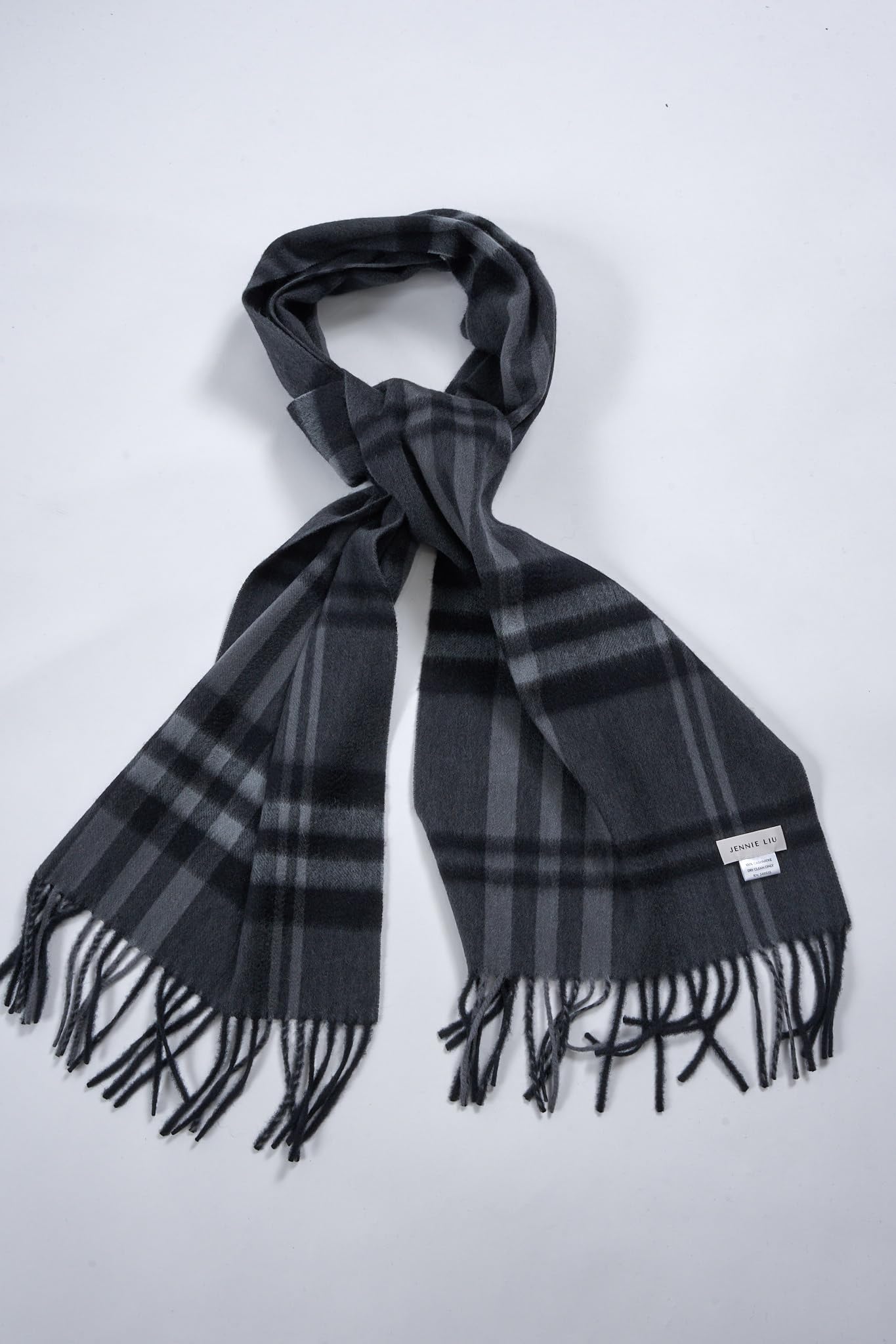 JENNIE LIU Women's 100% Pure Cashmere Scarf for Women
