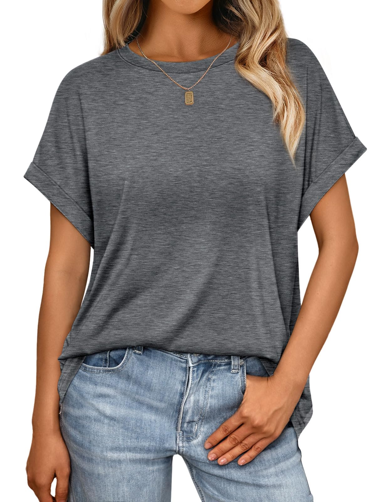 AUTOMET Womens Summer Tops Spring Fashion Oversized Business Casual Dressy T Shirts Workout Clothes Trendy Outfits 2025