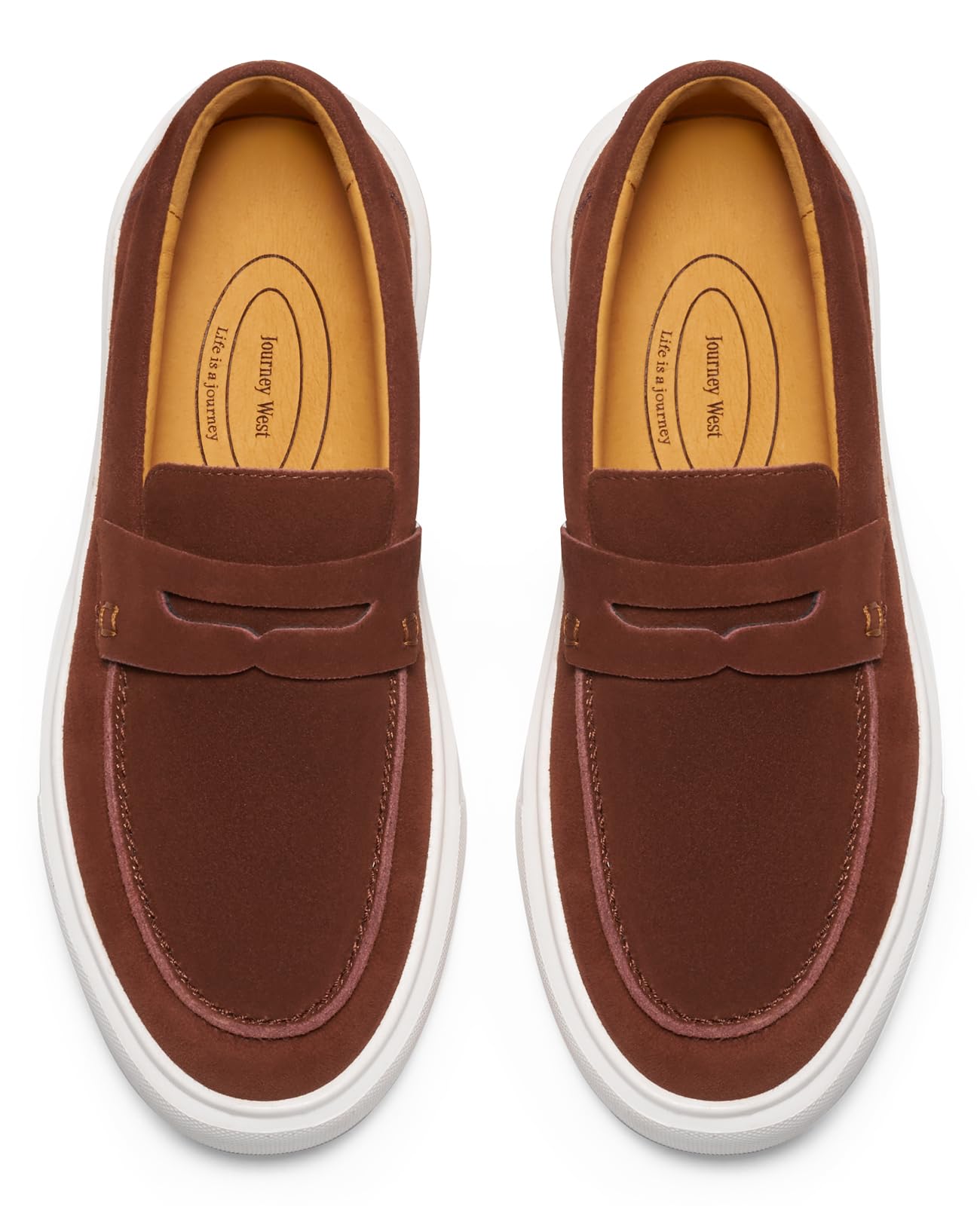 Journey West Suede Tassel Loafer for Women Slip-on Belgian Penny Loafers Shoes for Women in Many Colors