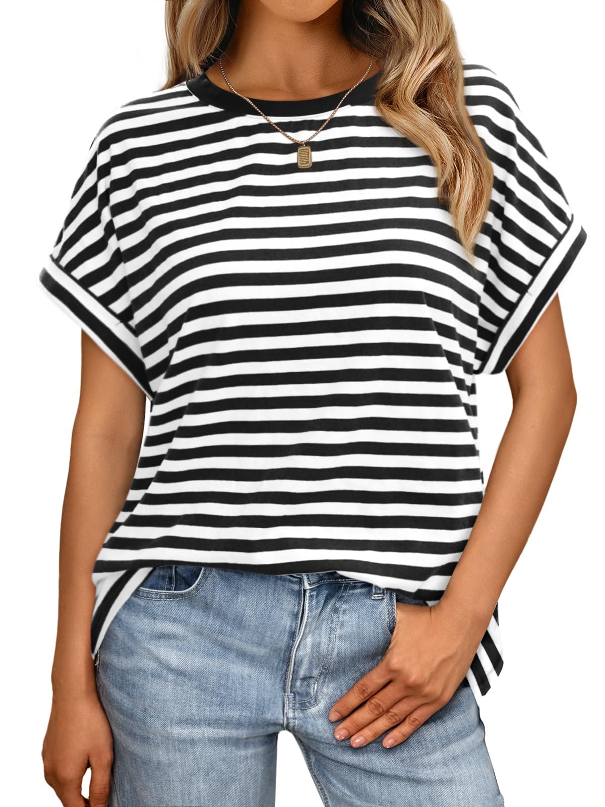 AUTOMET Womens Summer Tops Spring Fashion Oversized Business Casual Dressy T Shirts Workout Clothes Trendy Outfits 2025