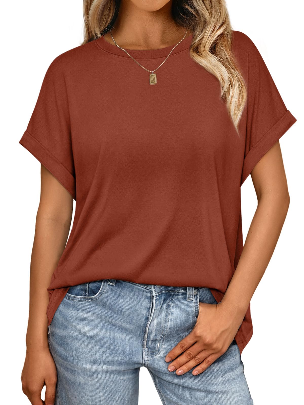 AUTOMET Womens Summer Tops Spring Fashion Oversized Business Casual Dressy T Shirts Workout Clothes Trendy Outfits 2025