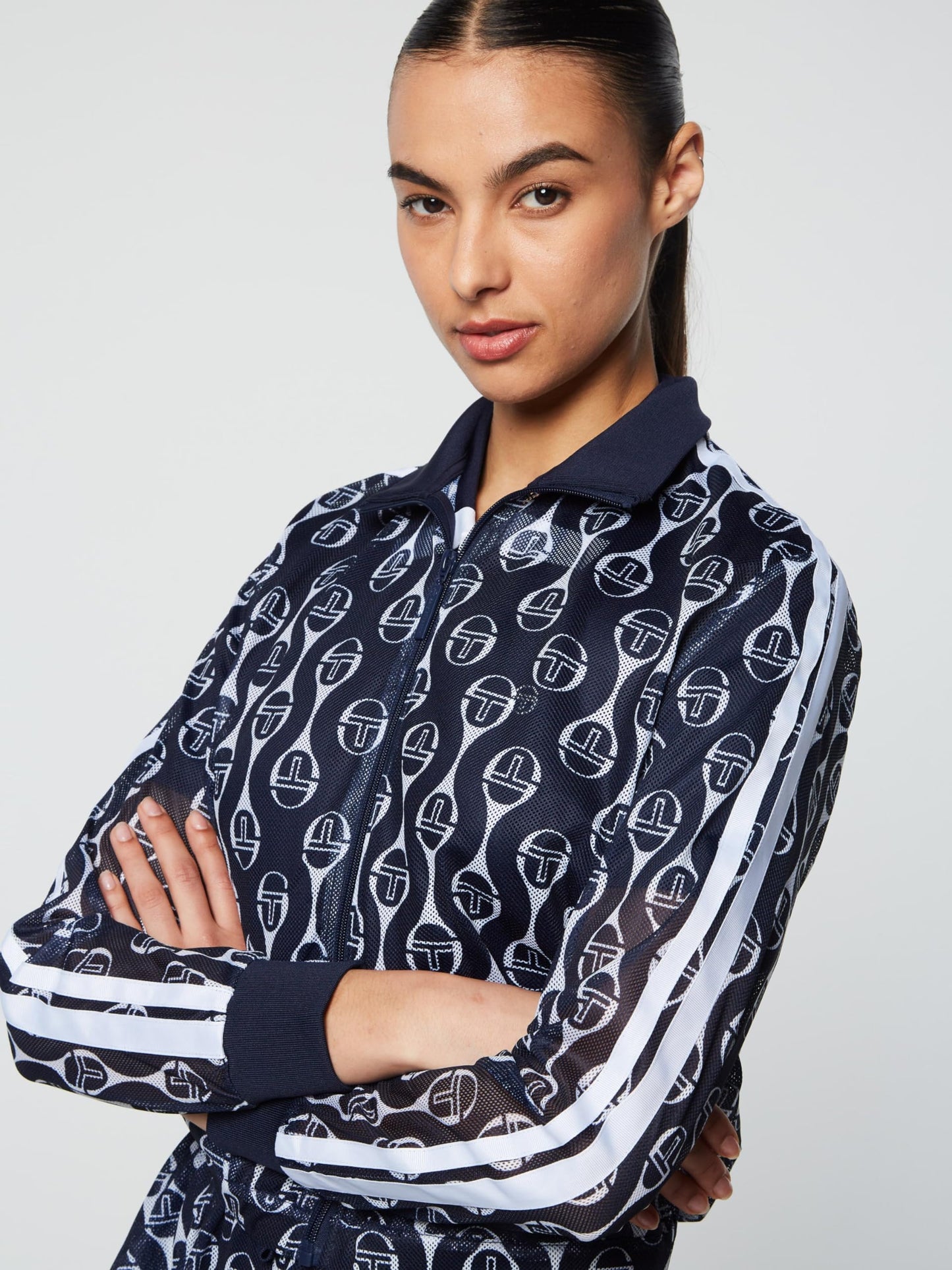 Sergio Tacchini Lesi Mesh Jacket - Maritime Blue