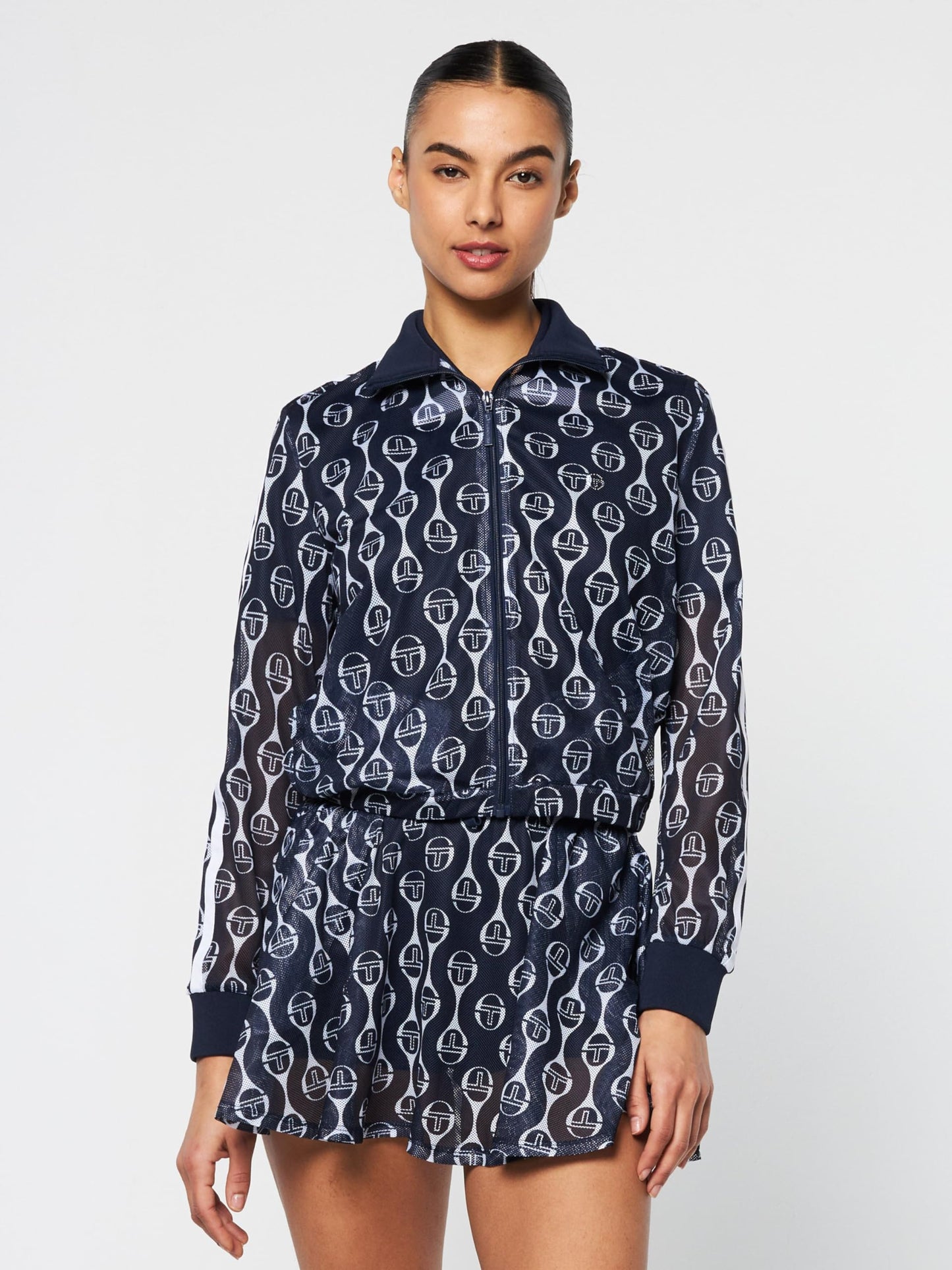 Sergio Tacchini Lesi Mesh Jacket - Maritime Blue