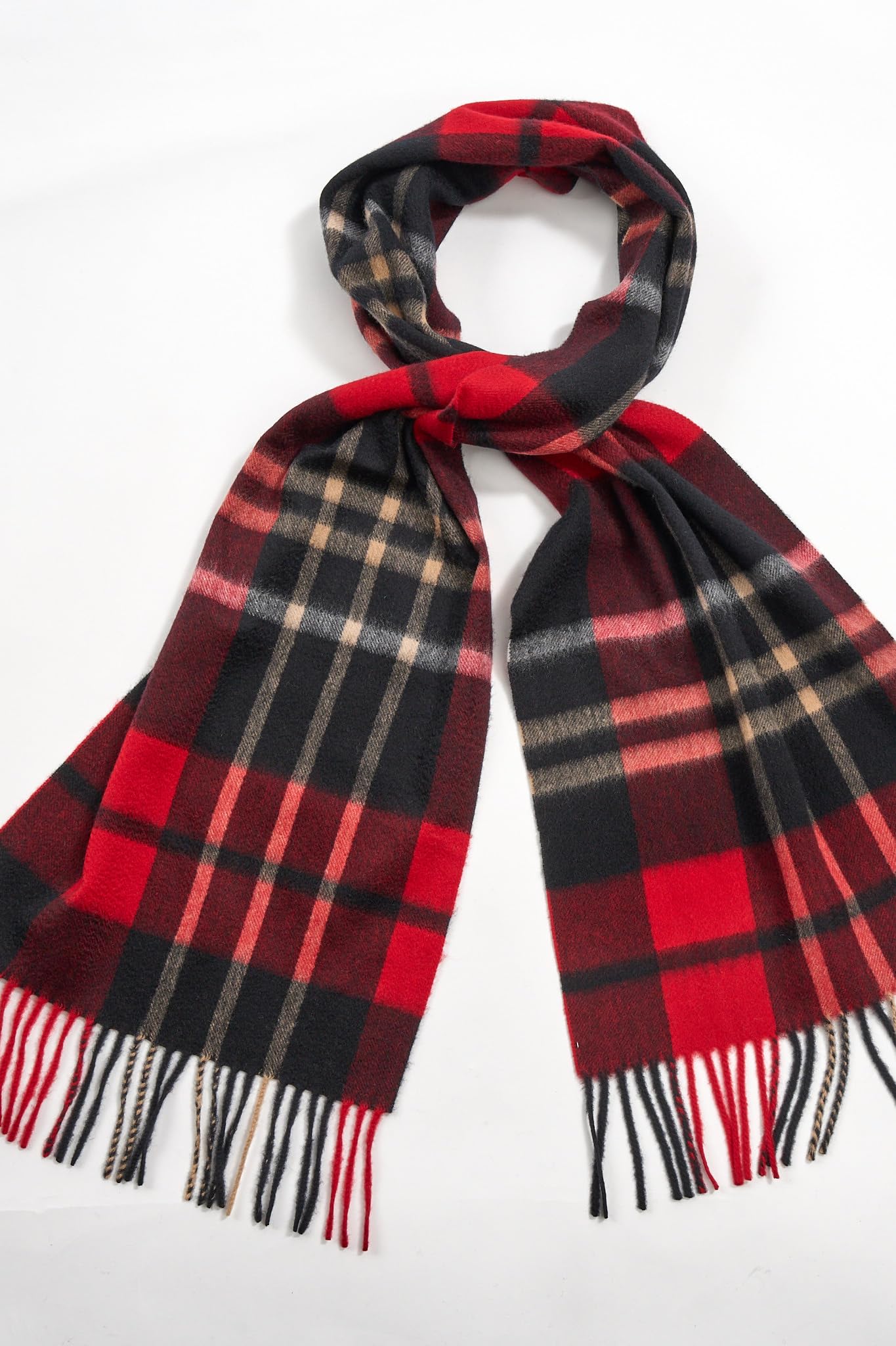 JENNIE LIU Women's 100% Pure Cashmere Scarf for Women