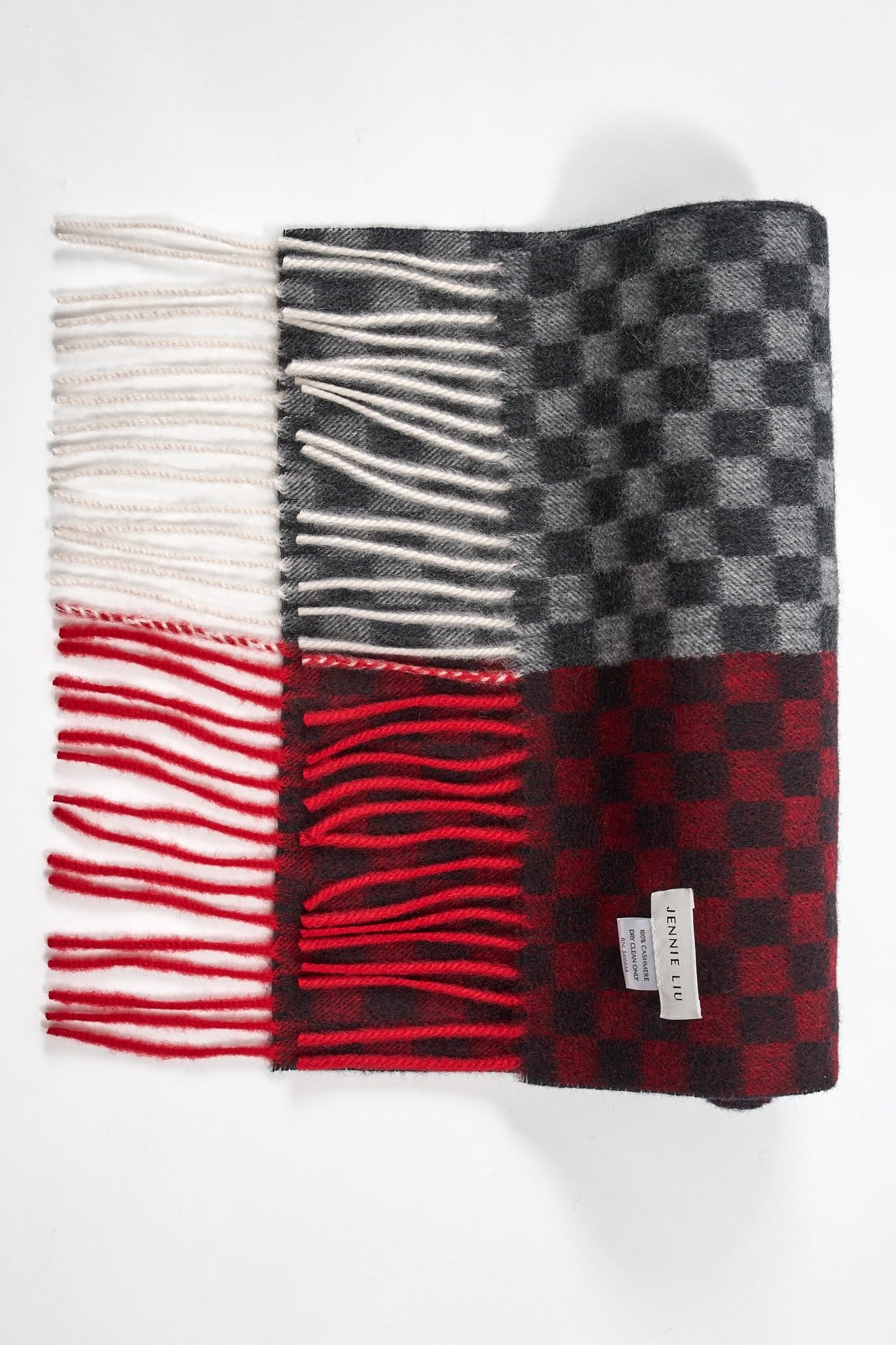 JENNIE LIU Women's 100% Pure Cashmere Scarf for Women